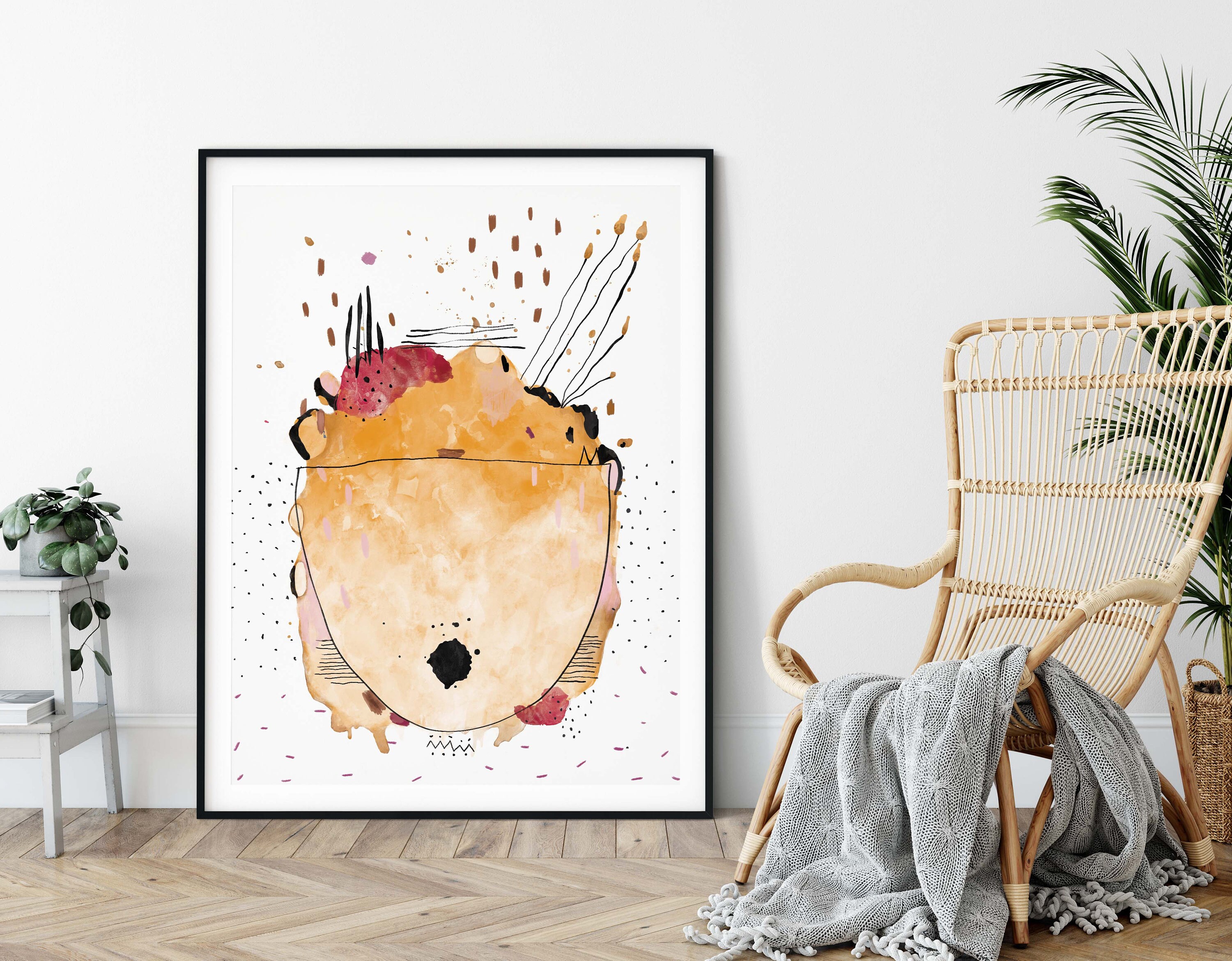 Modern Abstract Watercolor Printable Wall Art for Modern Home Wall Art ...