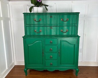 Green Tall Dresser - Etsy