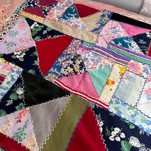 Vintage Antique Crazy Quilt