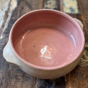 Antique Vintage Pink McCoy Casserole dish.