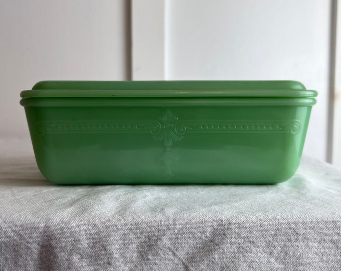 Jadeite Green Jade Loaf Pan Ovenware Anchor Hocking Fire King Etsy