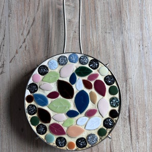 Vintage MCM Mosaic Trivet Hot Plate