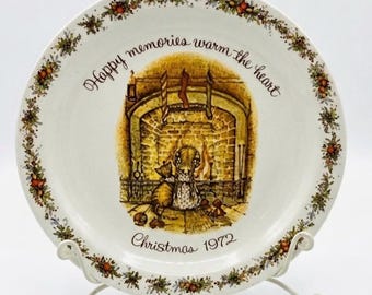 Vintage 1970s Holly Hobbie Decorative Wall Hanging Christmas Decor