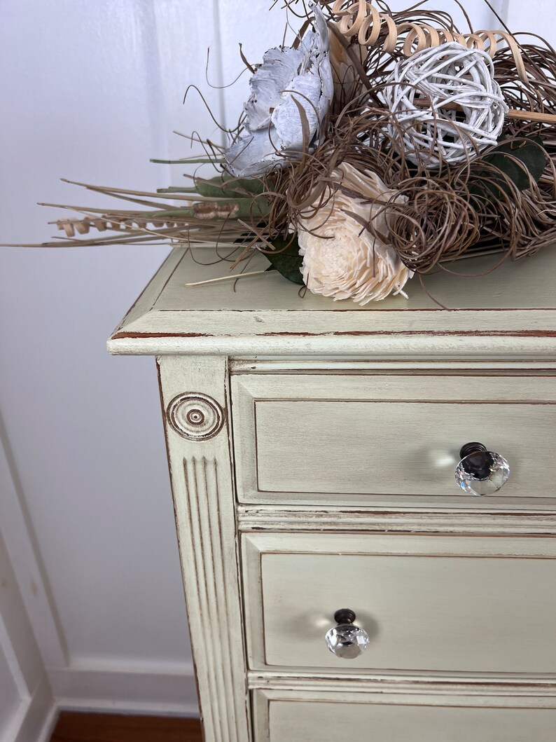 Vintage Small Cottage Upright Dresser Etsy