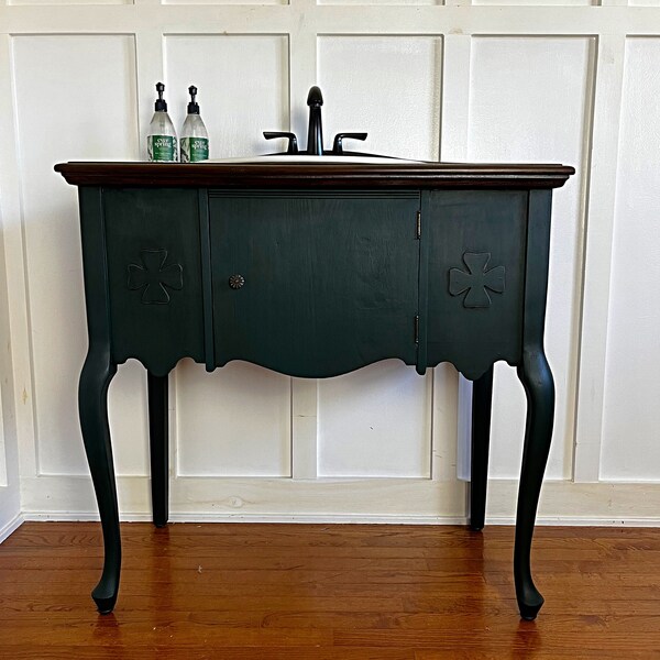 Antique Bathroom Vanity - Etsy
