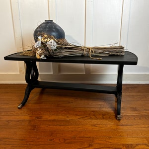 Antique Harp Table - Etsy