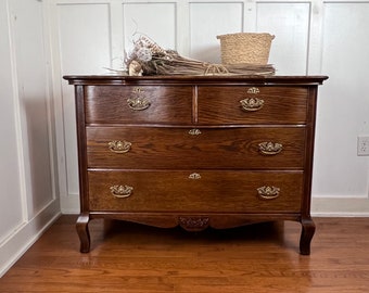 Antique Vintage Oak Dresser