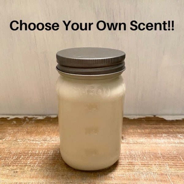 SOY CANDLE 15oz | Choose Your Scent | Mason Jar Candles | Farmhouse Decor | Explore Now!