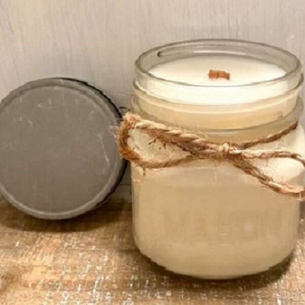 Wood Wick Candle Etsy