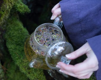 NORDIC FOREST ᛒ Herbal Tea Blend, Wildcrafted Organic Herbs