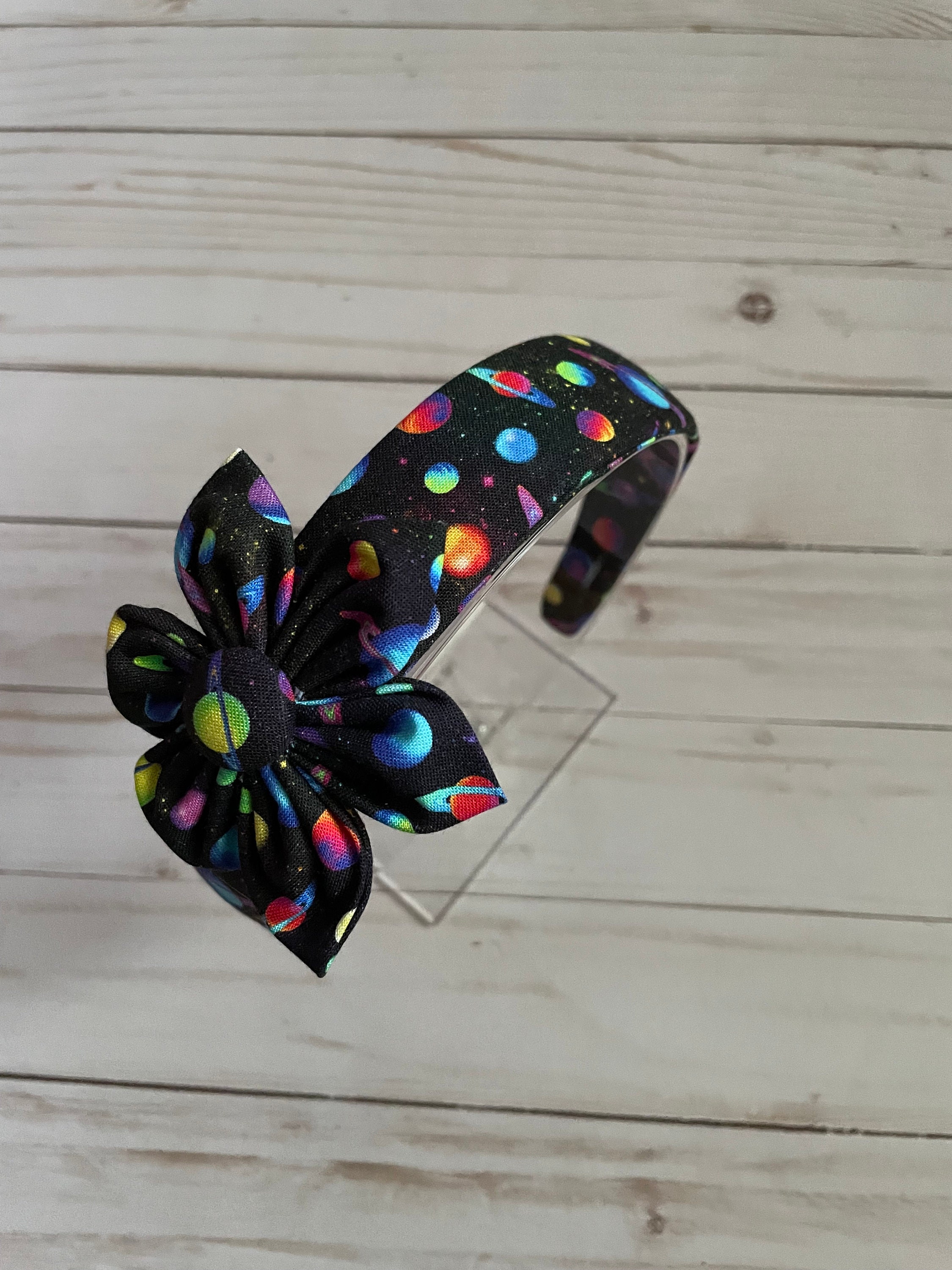 Planet Fabric Headband, Galaxy, Space, Star Gazer, Hair 