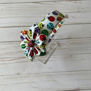Ladybug fabric headband, headband for summer, hair accessories, headband for girls, headband for women, handmade gift, birthday gift
