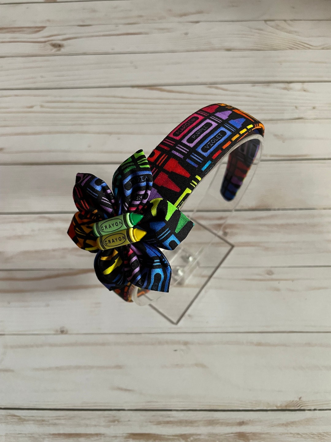 Back to School Headband, Crayon, Hair Accessories, Headband for Girls