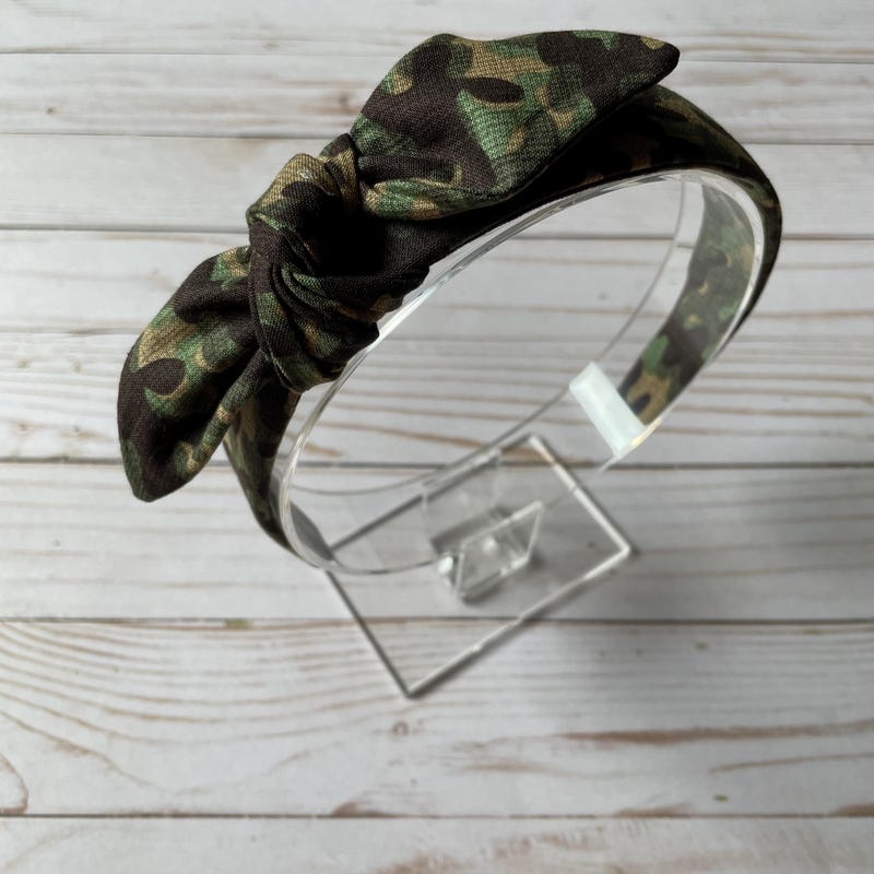 Army Hair Bow for Women - Etsy