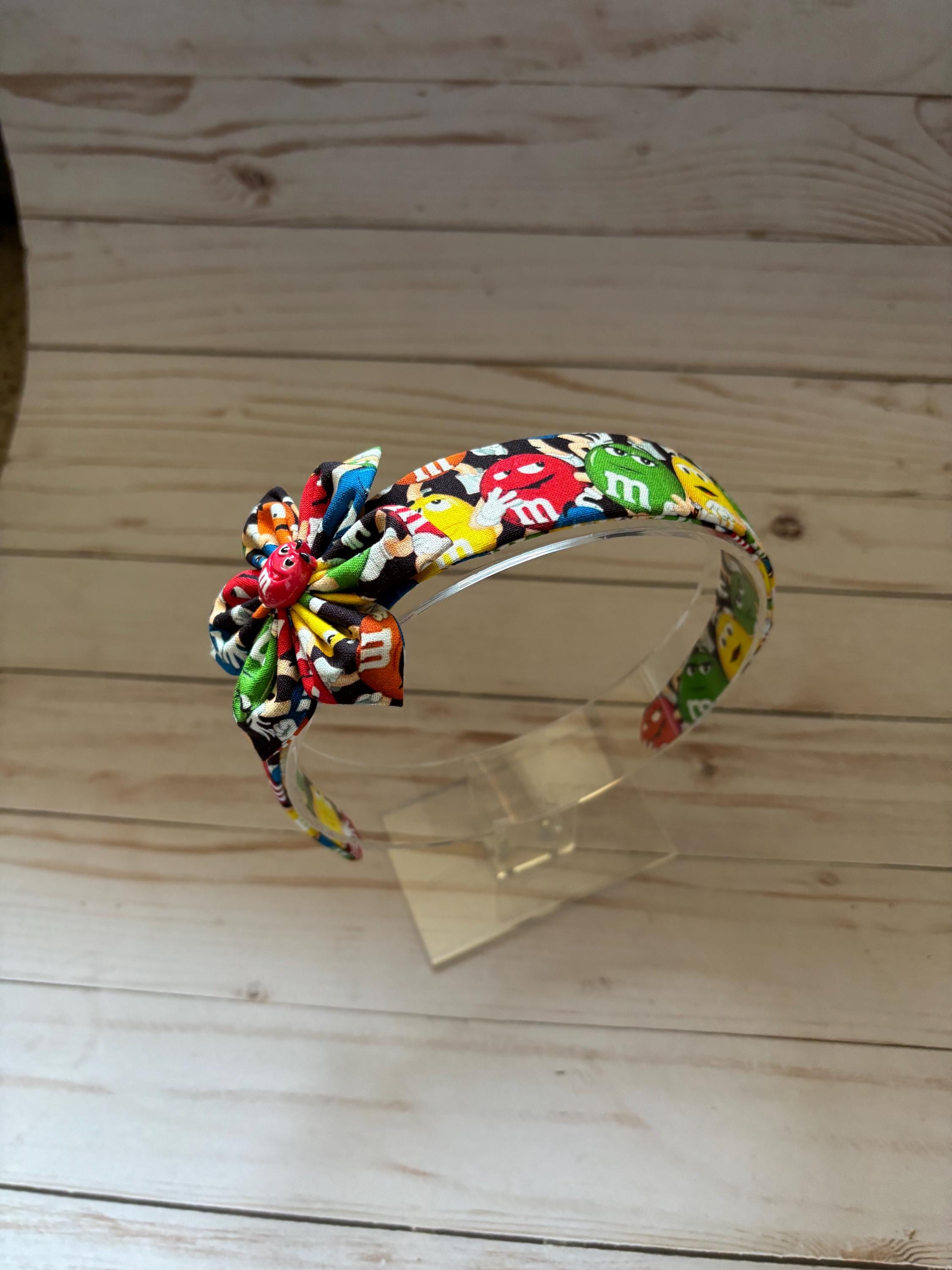M&M Headband With Bow, Hair Accessories, Headband for Girls 