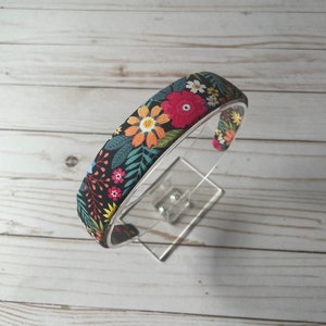 tropical flower headband, handmade gift, hair accessories, headband for women, headband for girls, comfortable headband