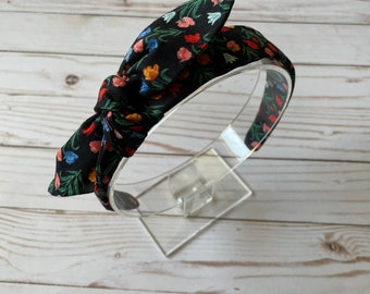 tulip fabric headband, summer headband, handmade gift, Mother’s Day gift, headband for women and girls, comfortable