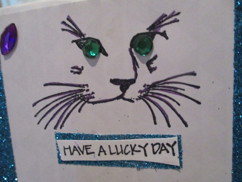 1 Happy Birthday Card Handmade For The Cat Lovers This One Etsy