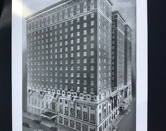 Vintage Rppc Photo Postcard Benjamin Franklin Hotel Philadelphia Mint Unused