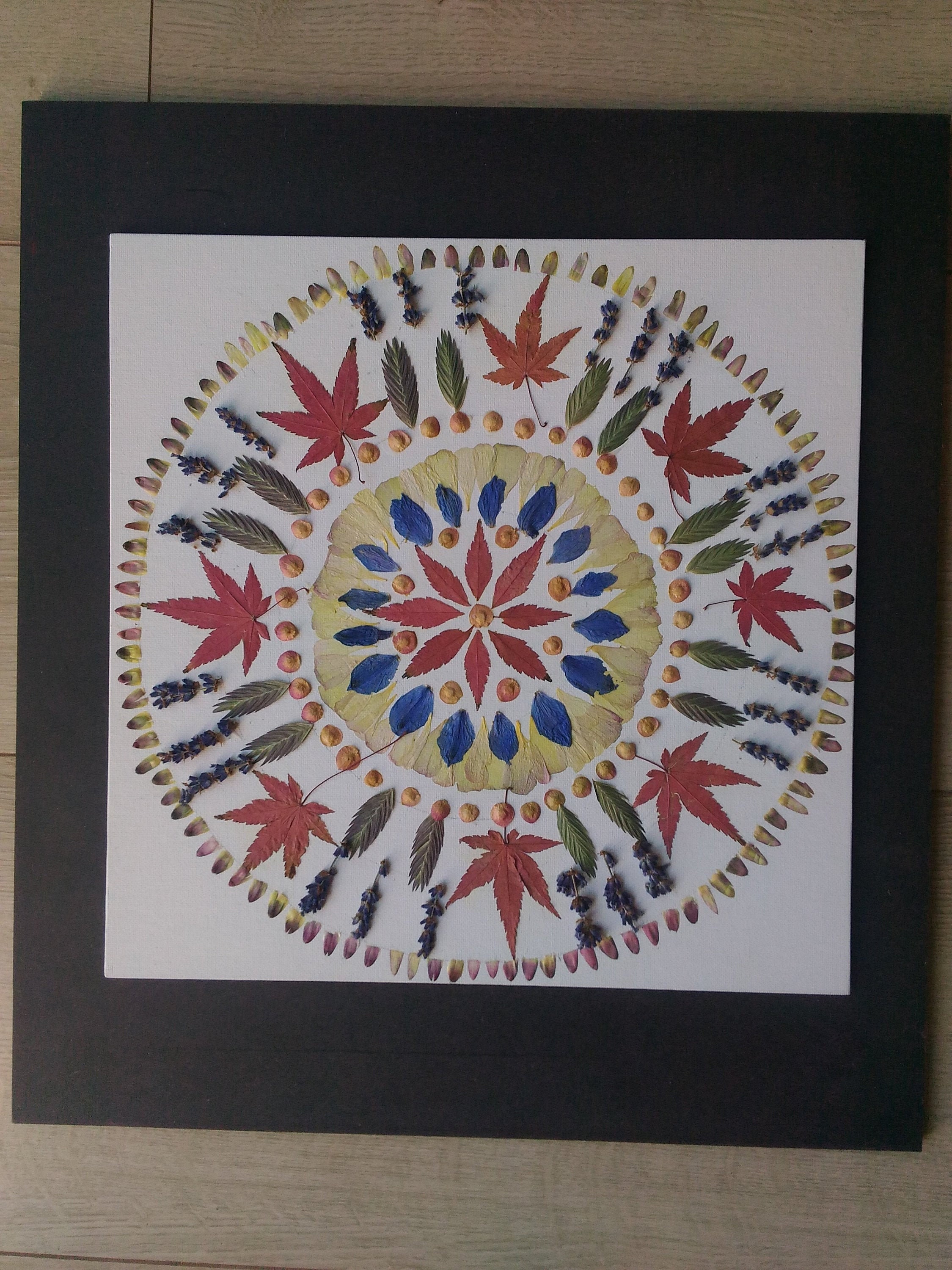 Mandala en Fleurs Séchées