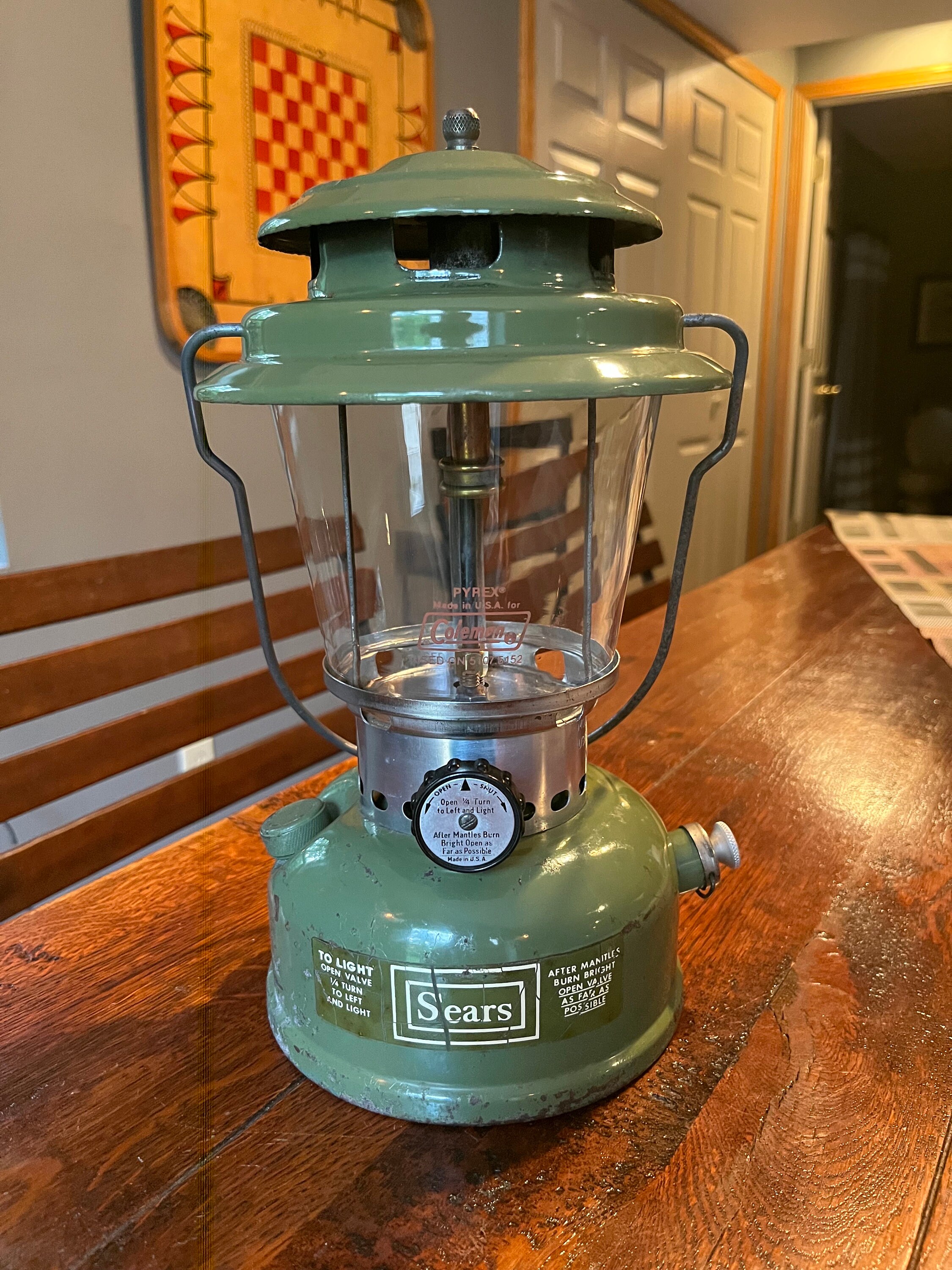 Sears Avocado Green Lantern Model #72226 Dated 6/72 - Etsy