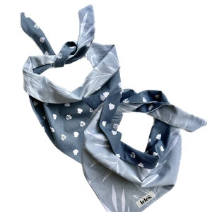 Hunde- oder Katzenhalstuch - “Ocean Blues” Wendbare Baumwollkrawatte auf Bandana, Sommerhundehalstuch, Katzenhalstuch, Sommerhalstuch