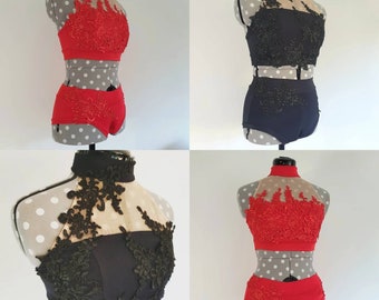 Pole Set/Pole Dance/Dance Costume/Two piece/Costume/Dance Outfit/Pole Shorts