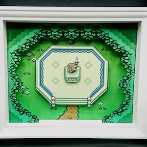 The legend of zelda - a link to the past shadow box