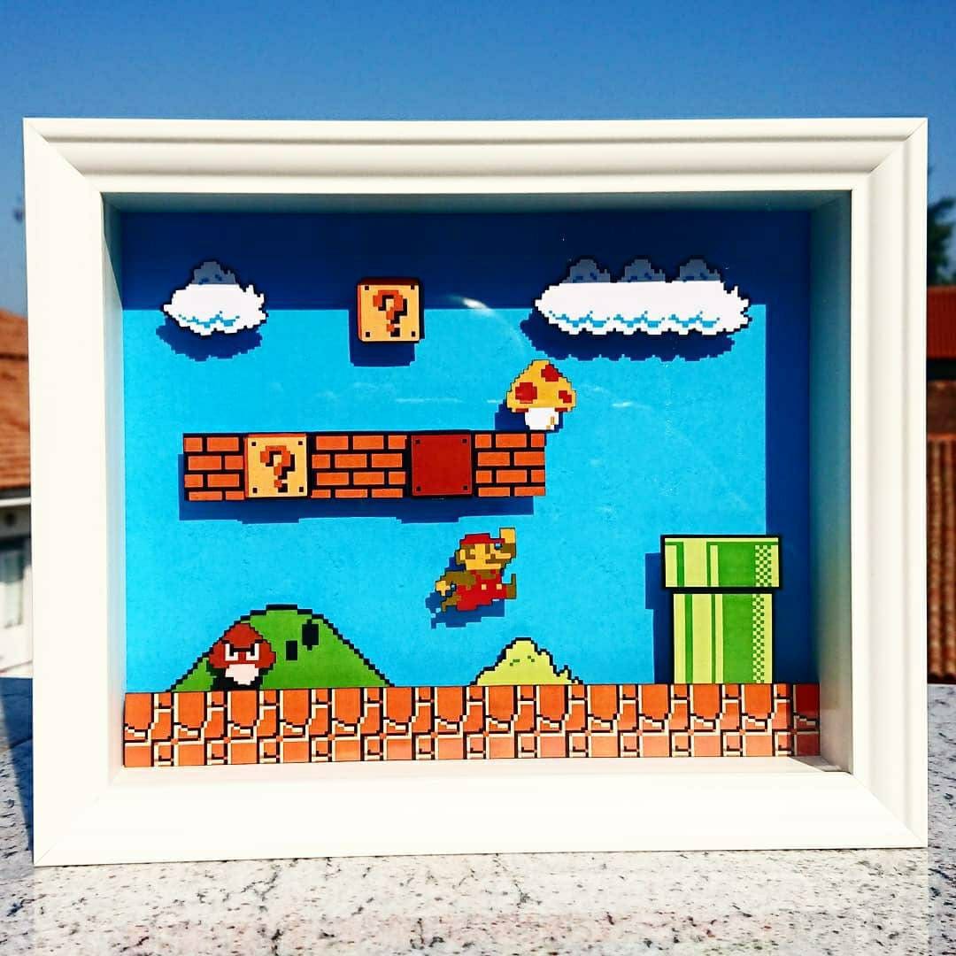 Super Mario Bros Shadow Box