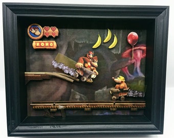 Donkey kong country shadowbox