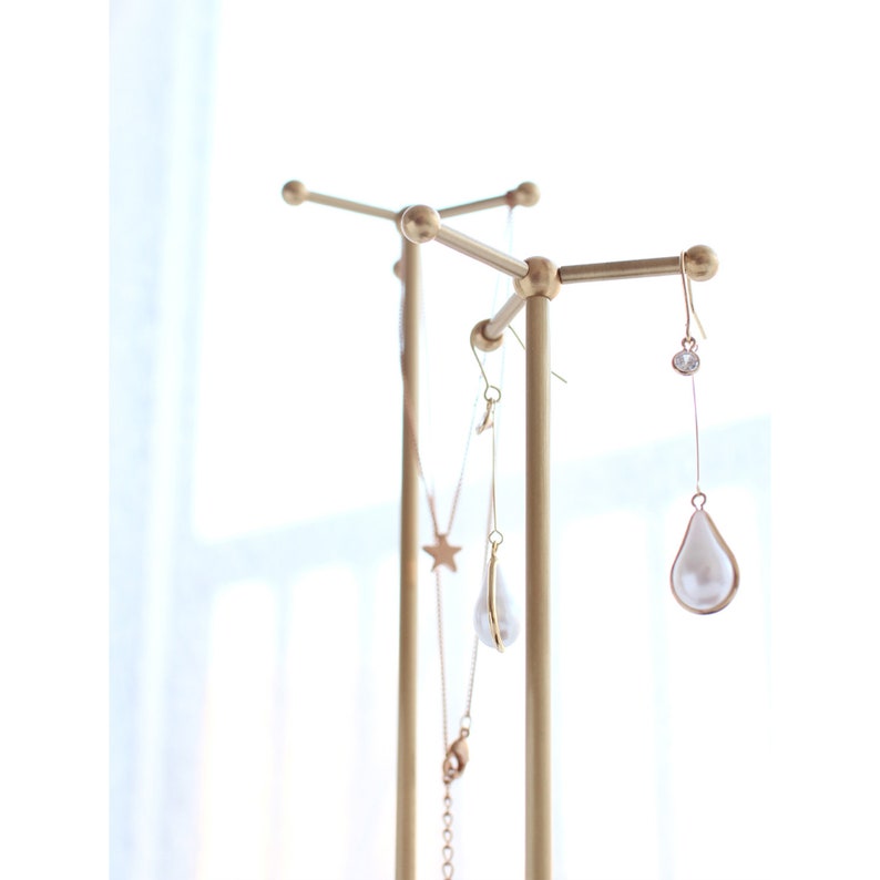 Tall Necklace Holder Stand Long Earring Holder Stand Jewelry Etsy