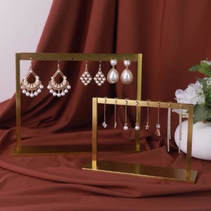 Metal Earrings Display, Earrings Organizer, Earrings Rack, Stud Holder ...