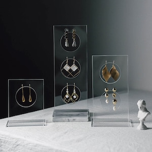 Örhängesdisplayställ, Örhängesdisplayhållare, Minimalistisk smyckesdisplay i akryl