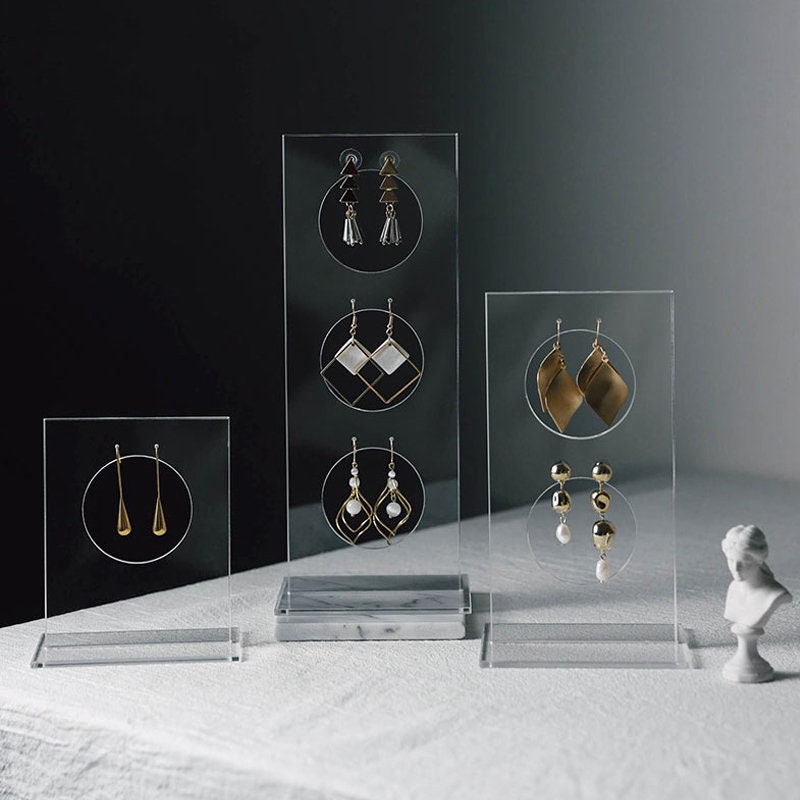 Acrylic Jewelry Organizer, Earring Holder, Earring Rack, Jewelry