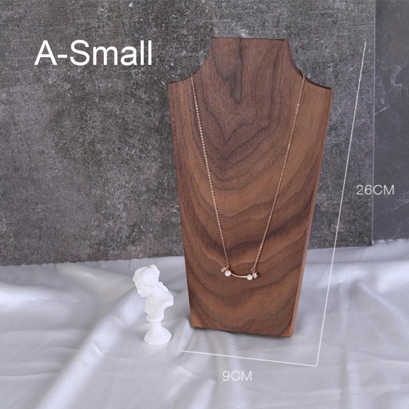 Wood Necklace Display Stand Necklace display bust Wooden Etsy