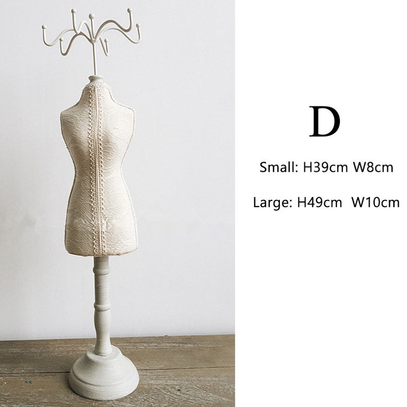 Retro Jewelry Display Set Mannequin Jewelry Display Stand Etsy