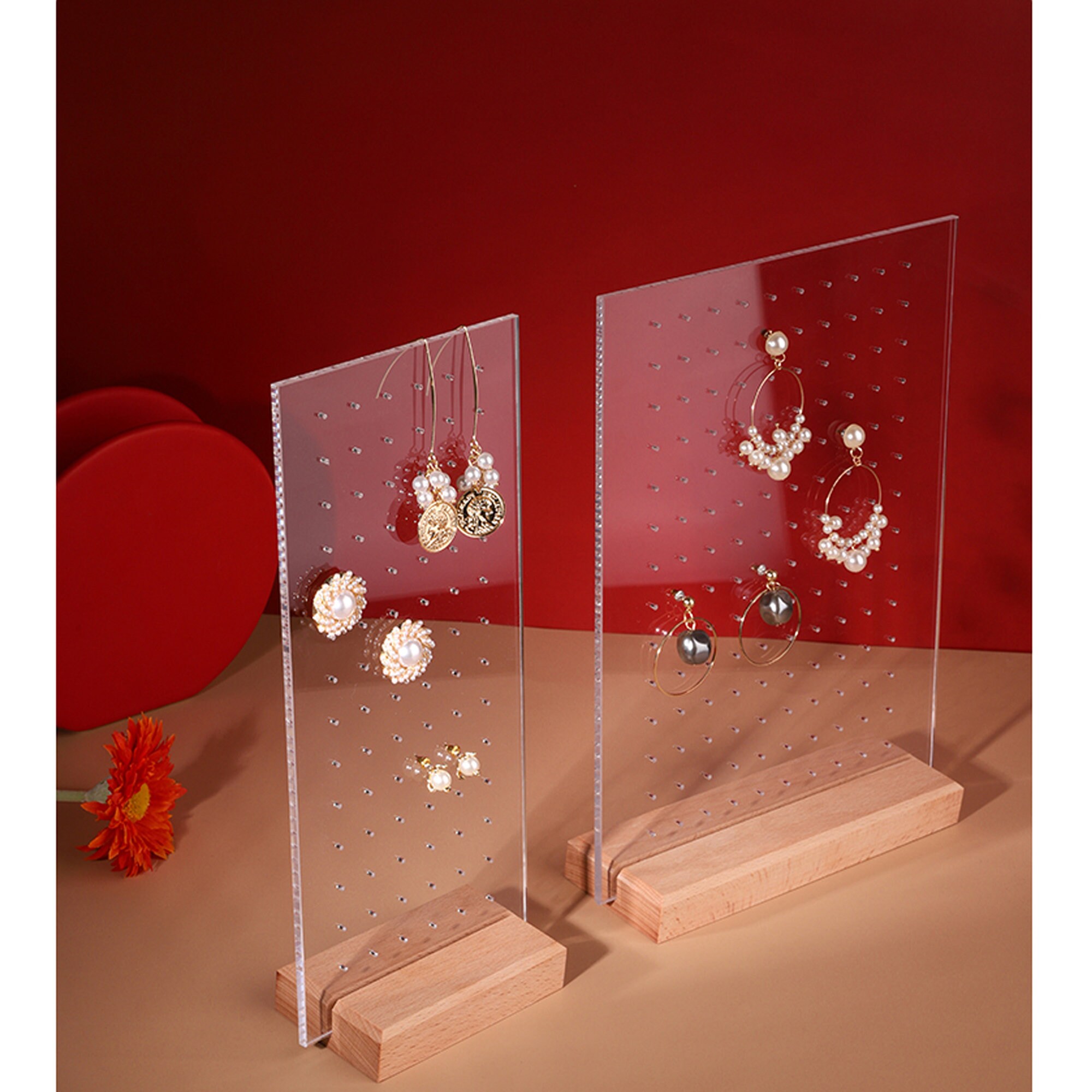 Earring Holder Stand 42/70 Pairs Earrings Display Rack Stud Etsy