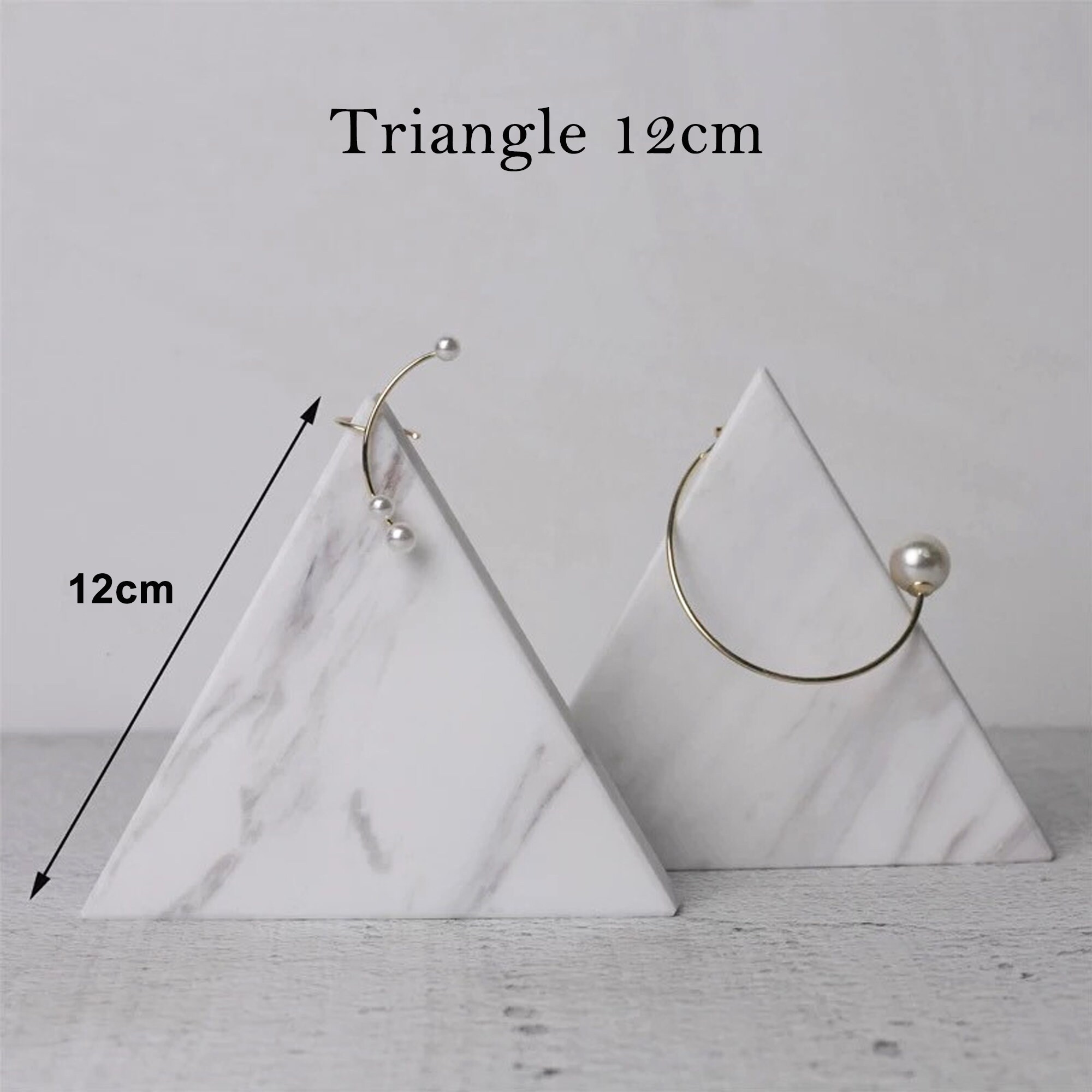 White Marble Jewelry Display Jewelry Display Set Jewelry Etsy