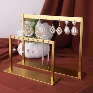 Metal Earrings Display, Earrings Organizer, Earrings Rack, Stud Holder, Earring Holder Stand, Earring Holder Frame, Earring Display Stand