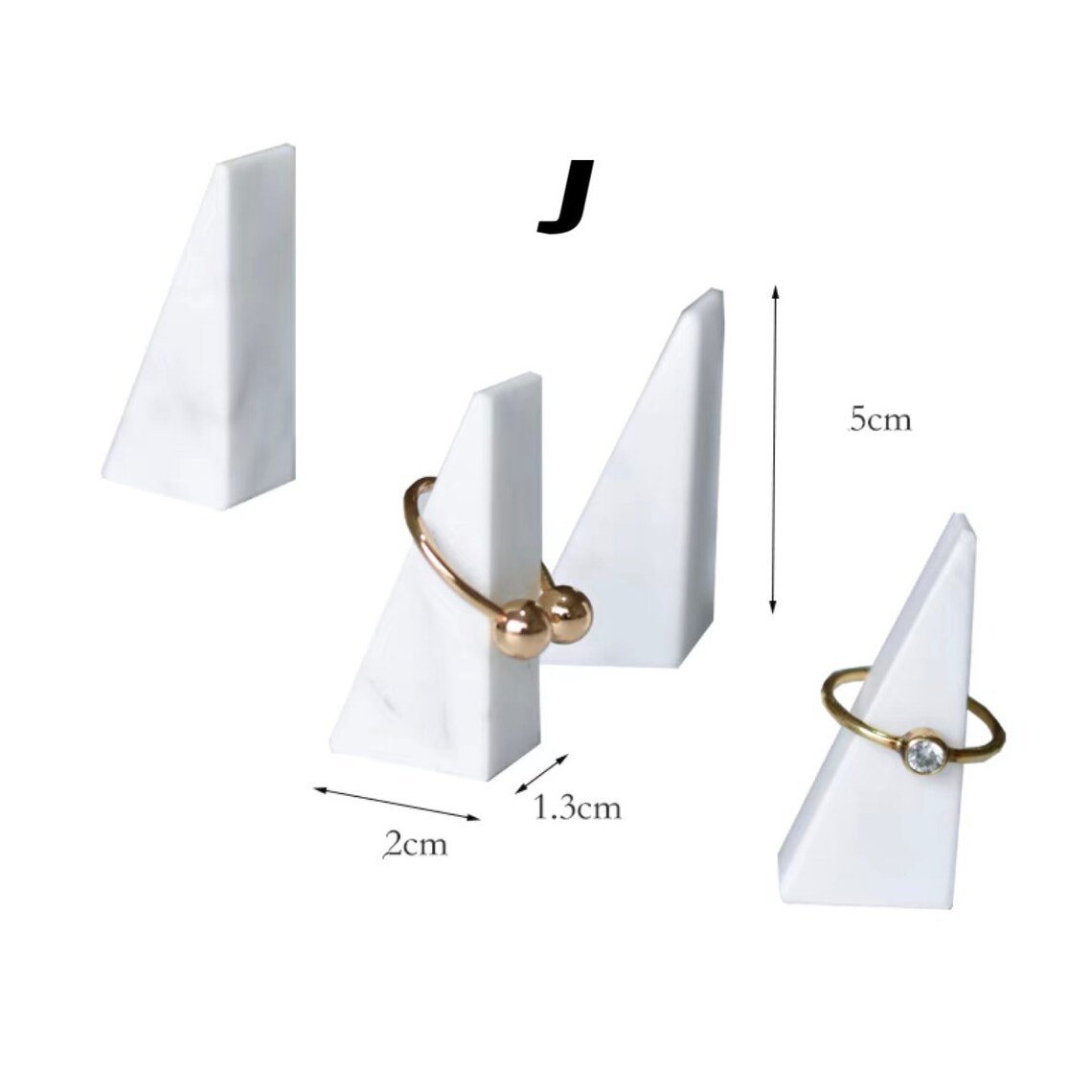 Nature Stone Jewelry Display Marble Jewelry Display Set Etsy