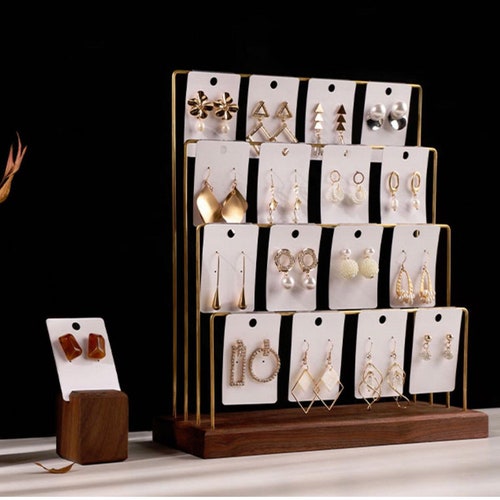 4 Tier Earrings Display Earrings Organizer Earrings Rack - Etsy