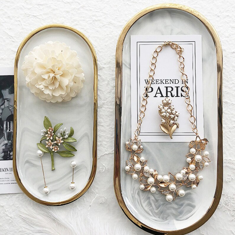 Wedding Jewelry Display Tray Jewelry Display Dish Necklace Etsy