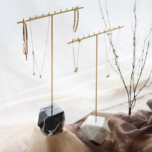 T-Bar Necklace Stand, Earrings Holder, Jewelry Display, Jewelry Stand, Tall Necklace Display Holder, Necklace Display Stand