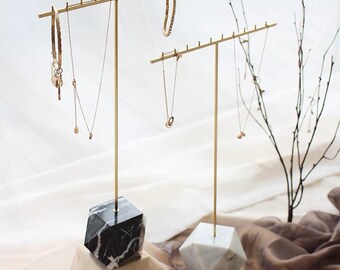 T-Bar Necklace Stand, Earrings Holder, Jewelry Display, Jewelry Stand, Tall Necklace Display Holder, Necklace Display Stand