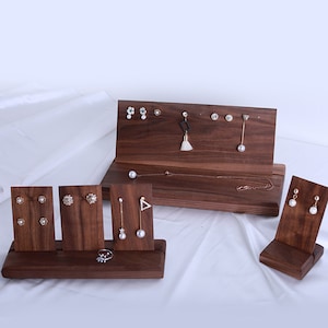 Houten Oorbellen Stand, Oorbel Kaarthouder, Oorbellen Organizer, Stud Houder, Oorbel Display Stand, Craft Show Display