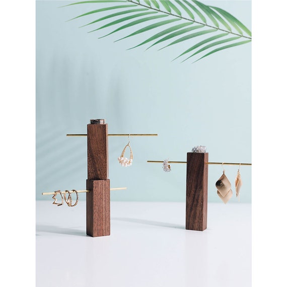 Wholesale 6-Tier Wood Slant Back Earring Display Stands