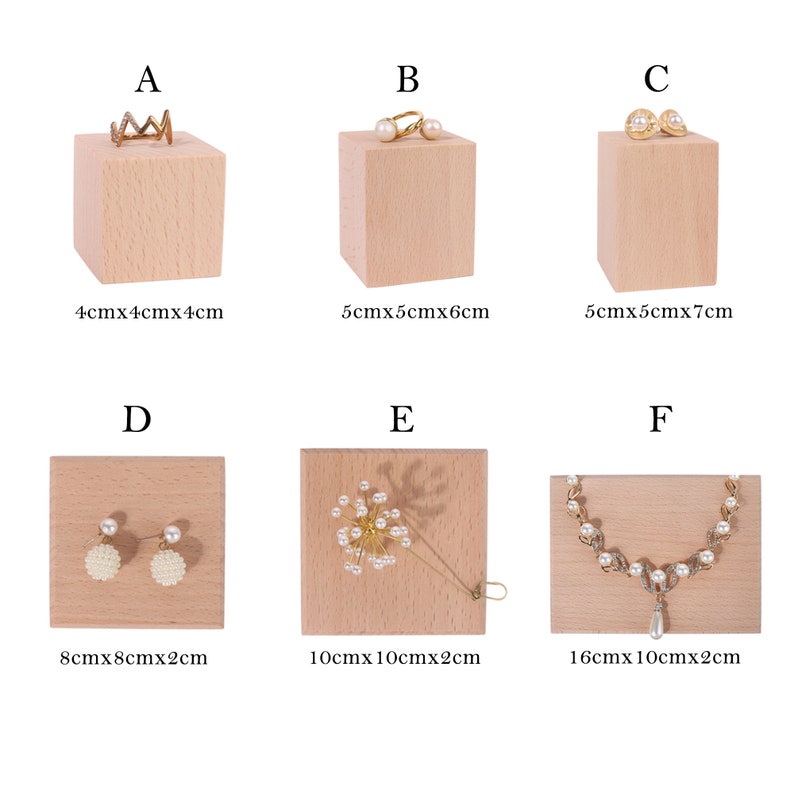 Wood Jewelry Display Set Jewelry Display Wooden Jewelry Etsy