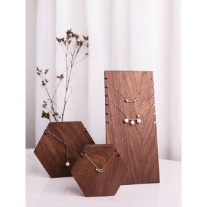 Necklace Display Stand, Wood Jewelry Stand, Wood Necklace Display Holder, Jewelry display for craft show, wood necklace display