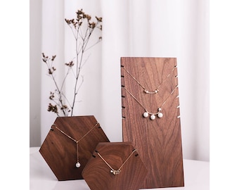Necklace Display Stand, Wood Jewelry Stand, Wood Necklace Display Holder, Jewelry display for craft show, wood necklace display