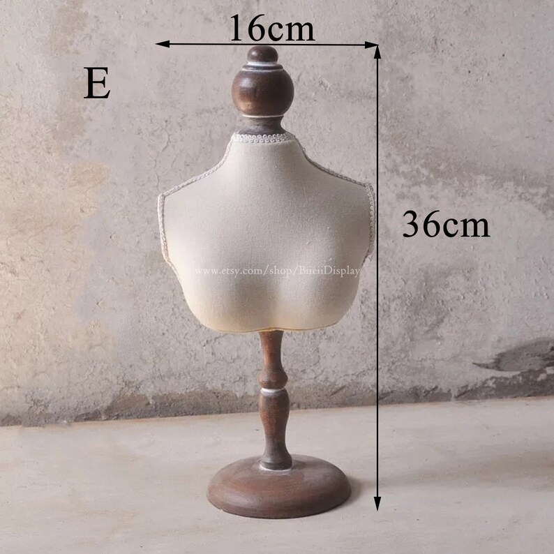 Mannequin Jewelry Display Stand Wood Jewelry Holder Necklace Etsy